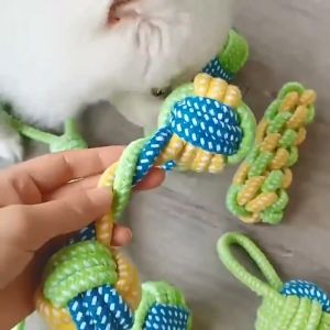 Pet Dog Cleaning Molar Chewing Ball Of Cotton Rope Assembled Toys