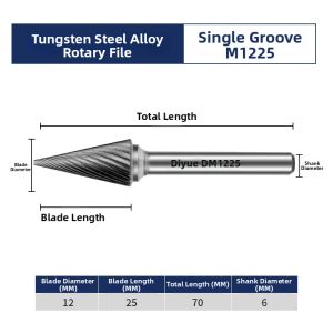 DIYUE | Hard Tungsten Steel Grinding Head Rotary File Drill Bit