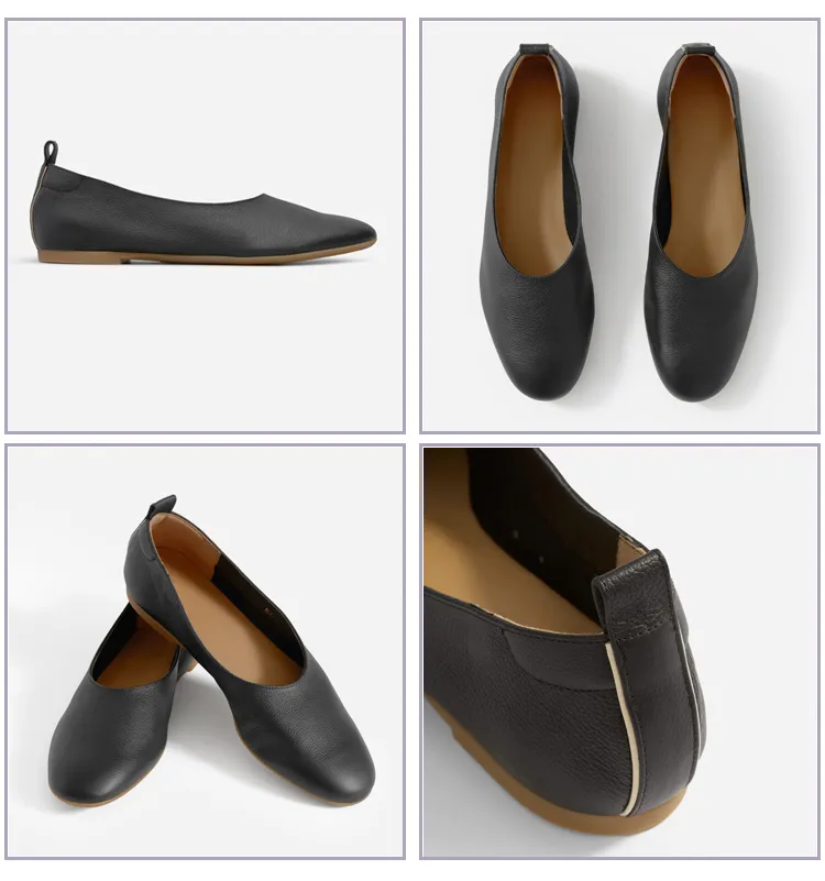 Everlane Inschic Flat Shoes Womens Summer All-Matching Genuine