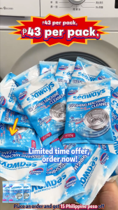 Seaways 2 in 1 Laundry Stain Remover and Washing Machine Cleaner