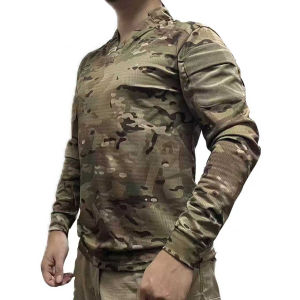 เสื้อรักบี้สไตล์เวลลิตี้ แห้งเร็ว แขนยาว แบบยุทธวิธี CAG Love