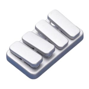 Meade | EDC Piano Keys Magnetic Fidget Slider Rectangle Seesaw Push Card Portable Fingertip Gyro for Adults ADHD Anxiety Office Toy Gift