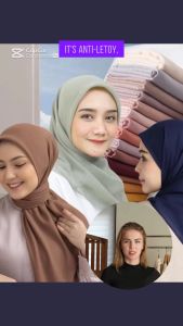 Hijab Segi Empat Bella Square / Hijab Bella Square Polycotton Premium