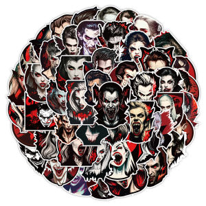 Nordic Style Vampire Decal Stickers for Phone And Luggage Waterproof Non-Repeating Decorative Childrens Scrapbooking Stickers
