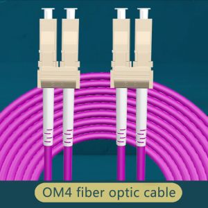 Fiber Patch Cable 10G OM3 OM4 LC UPC-LC UPC Multimode Duplex 2.0mm LC Fiber Optic Patch Cord Optical Fiber Cable