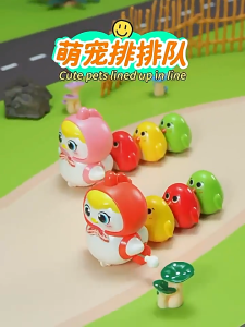 Chicken Mothers Child Protection Spring Follows the Chickens Swing Chicks Educational Early Teaching Crawling Developmental Toy小鸡益智早教学爬玩具