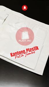 Kantong Plastik / Kantong Kresek Jumbo Tebal Warna Putih 40 & 50