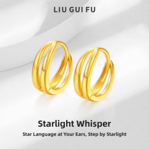 Elegant Gold Color S925 Silver Women French Earrings