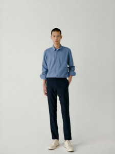 ICICLE | High Count Fine Wool Slim Fit Trousers