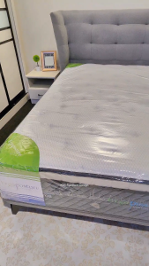 (FREE Shipping + Installation)(COMBO) Ergoposture AKRTOS 12" Thick Mattress + Bedframe / Superior Back Care Support / 7 Zone Pocket Spring / Cool Silk / Ultra Resilient Comfort Form / 10 Yrs Warranty