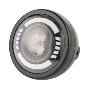 KEVANLY | 1pc 6.7 Inch Motorcycle LED Headlight 12V DRL Day Driving Running Lamp Super Bright Hi/Lo Beam Lamp Spotlight for Motorcyle