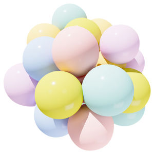 ETY | Multicolor Thick Balloons for Childrens Birthday Decorations 10 Pieces