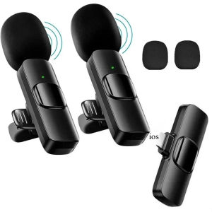 Mini Wireless Lavalier Microphone for iPhone Video Recording Live Streaming YouTube Tik - Portable Mobile Phone Microphone