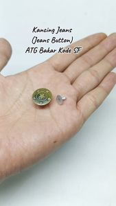 Kancing Celana Jaket Jeans atau Jeans Button ATG Bakar Kode SF Motif Bintang Star Harga Per Lusin 12 Pcs