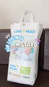 bỉm dán/ quần love max siêu mềm thấm hút siêu tiết kiệm M50/L50/xl/XXXXXL50 tặng10 khẩu trang y tế