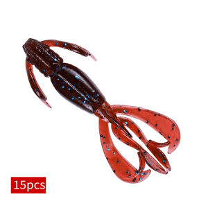 15 Mồi Câu Cá Silicon Mềm 4CM/6CM Mồi Giả Tôm Nổi Mồi Câu Cá Bass Mồi Câu Cá Biển Sông Hồ Bãi Biển