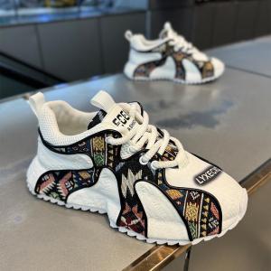 Giày Thể Thao Thường Ngày Mùa Thu Dành Cho Nam Đế Dày in Họa Tiết Phong Cách Bố Giày Thời Trang Thoáng Khí