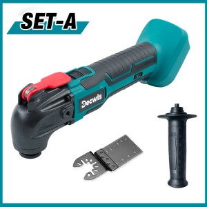 Cordless Oscillating Multi Function Tool Electric Saw With Trimmer /Shovel/Cutting Woodworking Speed Tool Kit for Makita Battery