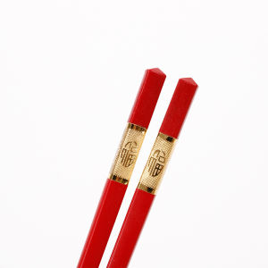 Elegant Red Celebratory Alloy Chopsticks