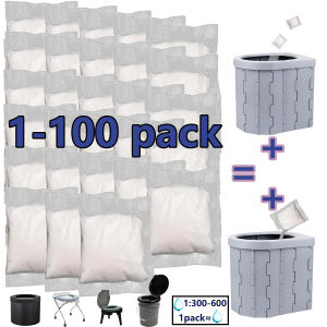 1-100p[No Need to Open the Portable | Stool Absorbent] 1-100 Pieces of Portable Fast Absorbing Stool Powder | Poo Powder Poo Gel