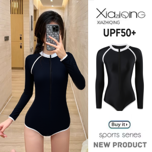 XIAZHIQING | Sun Protection Quick-Dry Diving Long Sleeve Swimsuit