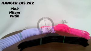 Hanger Jas Kecil 282 Warna isi 12 Pcs / Gantungan Baju Dewasa