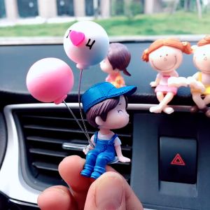 Set Mô Hình Mini Cặp Đôi Trang Trí Nhà Cửa Xe Ô Tô Dễ Thương