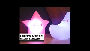 Lampu Tidur LED 3D Lamp Karakter Lucu Bintang Dinosaurus Bulan Unicorn