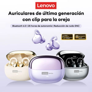 Lenovo | Original Lenovo LE302 OWS Wireless Bluetooth 6.0 Headset 25H Battery Life Sports Ear Clip Earphones Noise Cancelling Headphones