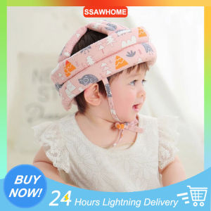 Baby Anti-Collision Protective Cap Baby Walking Anti-Fall Cap Safety Anti-Collision Breathable Baby Anti-Fall Protection Head Rest Baby Safety Anti-Collision Protection Cap Adjustable Safety Helmet Soft Cotton Cap