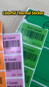Colorful Thermal Sticker Thermal Paper Barcode Label Sticker Price Label Product Label Sticker Paper [High Quality]