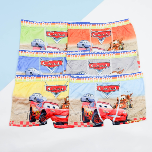 WAWA - ( ISI 3 PCS) CD CELANA DALAMA ANAK LAKI CELANA BOXER ANAK LAKI MOTIF 3 CAR BAHAN ADEM