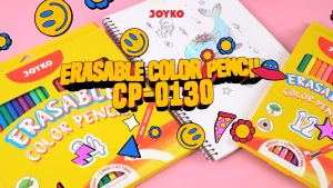 Erasable Color Pencil Pensil Warna Dapat Dihapus Joyko CP-0130 Triangle Grip