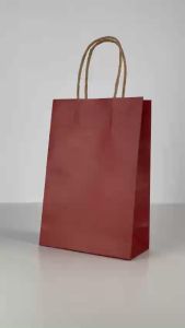 TÚI GIẤY KRAFT MÀU ĐỎ. SIZE 14 x 21 x 7. MÃ FD1