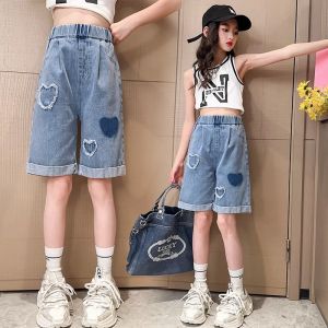 JIFANPAUL | Thin Wide-Legged Casual Denim Shorts for Girls