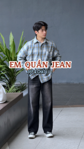 Quần jean quần bò nam nữ ống rộng SUN T9 KHÓI WASH phong cách trẻ trung mặc thoải mái dễ phối đồ