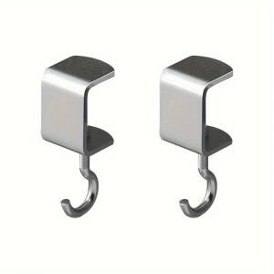 360° Rotatable Steel Table Hooks - Detachable Non-Destructive Installation for Office Desks School Dormitories