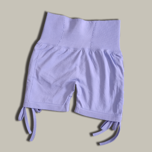 High Waist Drawstring Sports Shorts Women Tight Fitness Running Shorts Quick Dry Yoga Pants Three-Quarter Length Outdoor Clothing