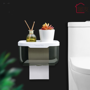 Wall Mounted Bathroom Tissue Storage Box Waterproof Home Phone Holder Cover Toilet Paper Holder