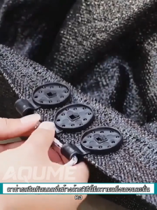 ตัวล็อคสแลน ตัวหนีบสแลน ม่านบังแดดและตาข่ายกันแดดแบบถอดได้ 100 ชิ้น ตัวยึดคลิปพิเศษ ตาข่ายฉนวนกันความร้อน แคมป์ปิ้งกลางแจ้งแบบใช้คู่กันลม