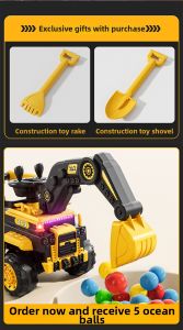 BASEBO | Rideable Electric RC Excavator Toy Car