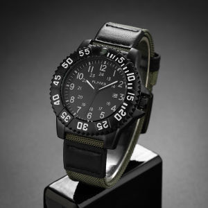 PLADEN Sport Men Watches Multiple Time Zon luminous hands Dial Outdoor Simple Design Canvas Strap Leisure Watch Hot Sale 2024