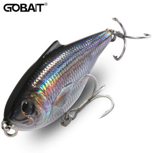 GOBAIT Top Water Floating Minnow 12g 20g Pencil Lure VIB Rattle Steel Ball Swimbait Pesca Wobbler Jerkbait Tackle Twitch Bait
