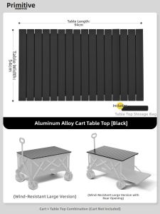 The Primitive | Portable Folding Handcart Camping Table Cart