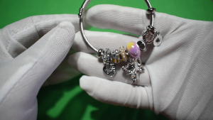 Lunara Amethyst Butterfly & Pearl Garden Charm Bracelet