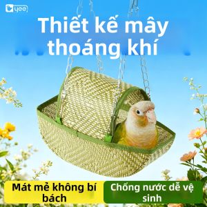 Yee | Ổ Chim Trang Trí Treo Mùa Hè Thoáng Khí cho Vẹt