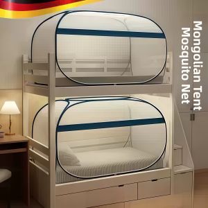 LUTUMEI | Ready-to-use Mongolian Yurt Style Mosquito Net for Bunk Beds
