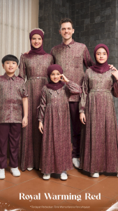 SARIMBIT 2026 BY ETHICA ROYAL WARMING RED TERBARU GAMIS & KOKO KELUARGA KEKINIAN LEBARAN TERMURAH