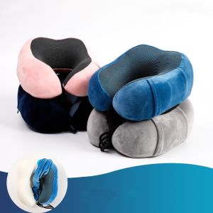 1pc Travel Pillow for  Memory Foam Neck PillowsSoft Support Travel Essentials for Sleeping RestCarPlaneTrain and Home Use