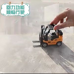 DOUBLE GREAT MAINAN MINIATUR TRUCK GARPU KONSTRUKSI FORKLIFT BESI ALLOY